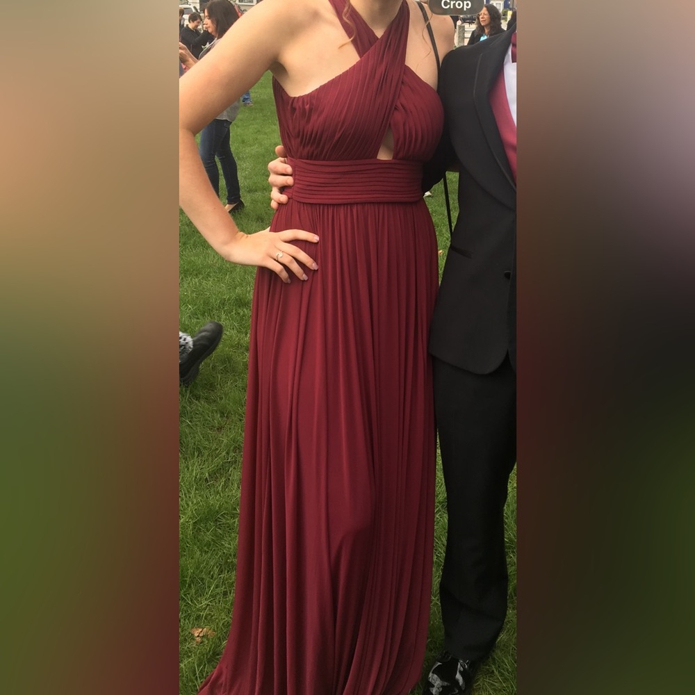 Burgundy Evening Gown / Formal Dress